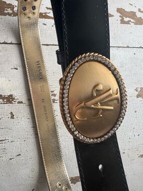 🖤 Versace Jeans Couture Medusa Belt